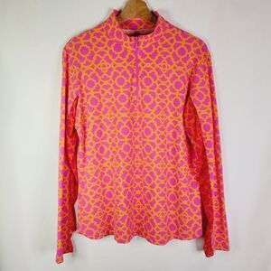Vibrant Pink and Orange Women's Top